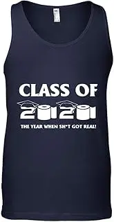 [KeoStore] Class of 2020 The Year When Shit Got Real Funny Graduation (1) Tank Top