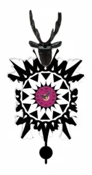 Kuckulino Black Forest Clock with quartz movement and cuckoo ch.. TU 3025 PQ NEW