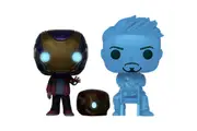 Avengers 4: Endgame - Hologram Tony Stark & Morgan with Helmet Glow in the Dark Pop! Vinyl 2-Pack