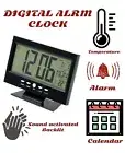 Digital Led Alarm Clock LCD Display Time Temperature Weather Calendar Date New