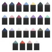 DQT Plain Twill Casual Formal Wedding Pre-Folded Pocket Square One Peak