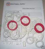1981 Bally Fathom Pinball Machine Rubber Ring Kit