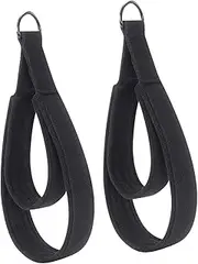 Frediuo 2x Pilates Double Loop Straps for Reformer Exercise Equipment Gym Multifunctional Pilates Straps for Women Men Beginner Ankle