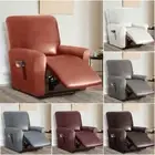 1 Seater Waterproof PU Leather Recliner Sofa Cover Elastic Oil-proof Slipcovers
