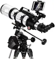 Refractor Telescope Professional Deep Space Telescope Astronomy Beginners Refractor Telescope Portable Travel Telescope with Tripod Professional Telescope