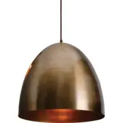 AFX BKNP16 Brass Brooklyn Single Light 16"W Pendant