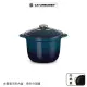 【Le Creuset】萬用窈窕琺瑯鑄鐵鍋20(極光午夜藍-淡金頭)