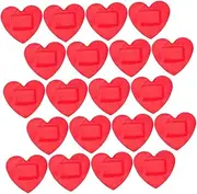 BESPORTBLE 25pcs Love White Duct Tape Bandages White Out Tape Silicone Tape Supplies Adhesive Patch Wounded Size Gauze Wounded Closure Strips Scar Patch Waterproof Red
