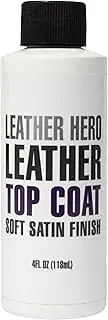 Leather Hero Satin Top Coat Leather Sealant Color Restorer 4oz