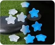 BeLongsYou Luminous Stones Star Shape Colorful Cobblestones, Glowing Pebbles Stones Glow in The Dark for Garden Walkways Decoration Aquarium,White,650pcs