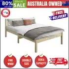 Wooden Bed Frame Double Size Slat Support