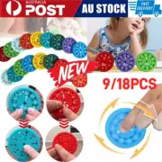 AU 18PCS Math Fact Fidget Spinners Addition Multiplication Division Number Game