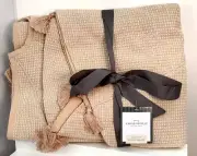 Thresold by Studio McGee Tan Tassel 50"R Natural Boho Christmas Tree Skirt NWT