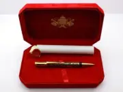 VATICAN Museum 3rd MILLENIUM-BALLPOINT PEN- Filigree/BLACK ENAMEL -Jubileum 1999