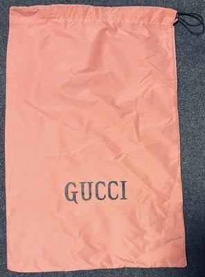 Authentic GUCCI “Off The Grid” Dust Bag - Size: 11.5” x 17” Inches - Rose Nylon