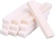 KieTeiiK Guitars Nut, 10Pcs Blanks Bone Nut String Pillow Bone Nut Saddles Blanks Unslotted Guitar Bridge Nut for Mandolin, Banjos,