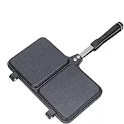 Sandwich Maker Press,Double Panel Camping Sandwich Toaster With Handle - Bread Toaster, Stove Grill Pan, Cheese Griller Press, BBQ Accessories For Home Breakfast
