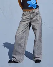 [DESU] DESU Women's Soho Wide Leg Jeans in Blasted Grey Size 10 10 Blasted Grey