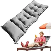 Outdoor Lounger Cushion - Patio Furniture Chair Cushion,Comfortable Seat Back Furniture Pads for Pool, Lawn, Beach, Home