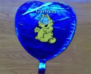 New Vintage Unknown Age 8" Garfield Heart Shaped Balloon~Last One in Stock!