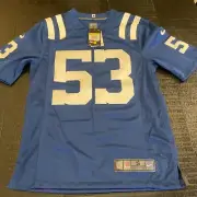 Nike Indianapolis Colt Darius Leonard#53 Vapor Limited Blue Jersey Nwt Men SZS