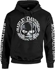 [HARLEY-DAVIDSON] Men's Sweatshirt Willie G Skull H-D Pullover Black 30296648