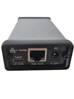 車載以太網轉換器iAuto 100Base-T1百兆35伏35V 轉RJ45 USB TypeC