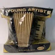 Vintage Proll-o-Tone Kids Toy Accordion In SEALED Packaging NEW Unplayed With