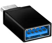 USB 3.1 Type C Male to USB 3.0 A Female USB-C OTG Data Adapter Black