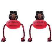 2PK Paws & Claws Footy Oxford Rope Tugger 75X25X20cm
