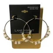 Lane Bryant Beaded Hoop Earrings
