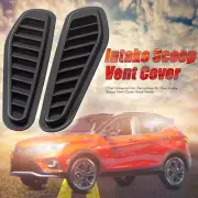 Black Car Hood Fender Decorative Air Flow Intake Scoop Turbo Bonnet Vent Cover