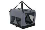 Portable Soft Dog Cage Crate Carrier XXXL GREY
