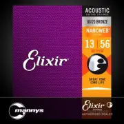 Elixir 11102 Acoustic 80/20 Bronze w/ Nanoweb Coating - Medium (13-56)