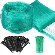 2Pcs Bird Netting for Garden, 13Ft x 33Ft Reusable Anti Bird Protection Net Multipurpose Plant Tree Netting Plant Netting for Garden Protect Vegetable Plants and Fruit Trees