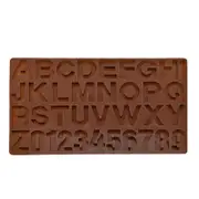 2PCS 36-cell Alphanumeric Ice Tray Mold Three-dimensional Ice Box Chocolate Ice Tray Baking Mold