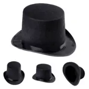 Black Men Hat Steampunk Top Hat Adult Baron Christmas Coachman Costume