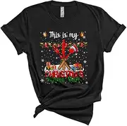 [Generic] This is My Christmas Pajama Shirt, Cheerful Christmas Lights Santa Lunch Lady Lover, X-mas Group Unisex T-Shirt
