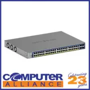 48 Port Netgear GS752TXP-300AUS Gigabit PoE+ Smart Switch with 4 SFP+ Ports