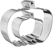 uxcell Halloween Pumpkin Cookie Cutter Set Assorted Sizes Stainless Steel Polish Rose Flower Petal Cookie Cutters Molding for Pastry Fondant Cake Cookie