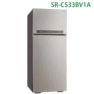 SANLUX台灣三洋【SR-C533BV1A】533公升雙門變頻電冰箱(標準安裝) 大型配送