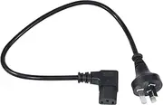 C13 IEC Cable Angle Computer Plug 0.5m Power Cord Au 3 Prong L Shaped AC Supply Connector for PC Kettle
