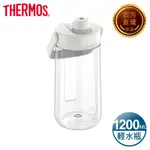 【THERMOS 膳魔師】輕水瓶1200ML-透明白(TP4349CL)