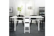 Artiss Dining Table Rectangular Extendable White