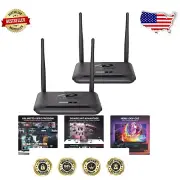 Connect 1 TX to 4 RXs - Wireless HDMI Transmitter, 200M Range, Easy Streaming