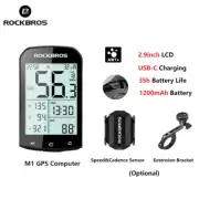 ROCKBROS Bike Cycling GPS Computer ANT+ Wireless Speedometer Odometer Cadence