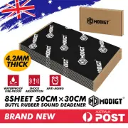 8x 50X30CM Van Trunk Vibration Proofing Audio Butyl Sound Deadener Damping Mat (for: Mitsubishi)