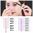 Shaping Template Eyebrow Definition Eyebrow Stencils Kit Brow Grooming Card
