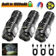 NEW Three-Eyed Monster Mini Flashlight, Rechargeable LED Flashlights High Lumens