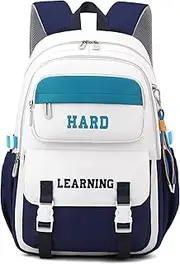 [Amythe] School Backpack Teenager Girls Large Girls Backpack for Middle School University, Stylish Casual School Bag Nylon Daypack, 4th to 12th Grade